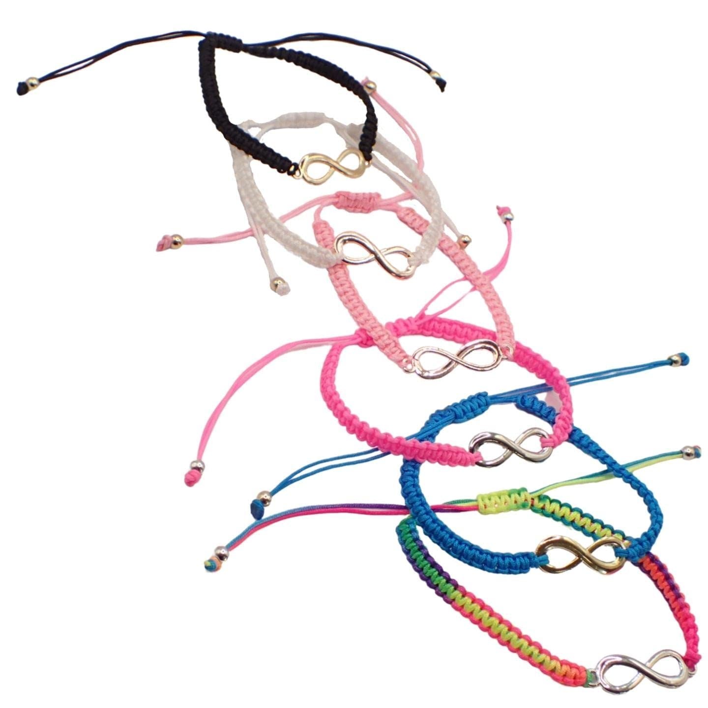 Girls Adjustable Corded String Bracelet